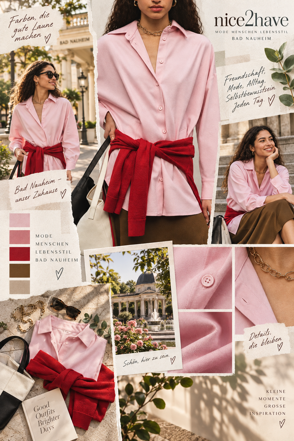 Moodboard - Inspiration für Oversized Flanell Hemdbluse