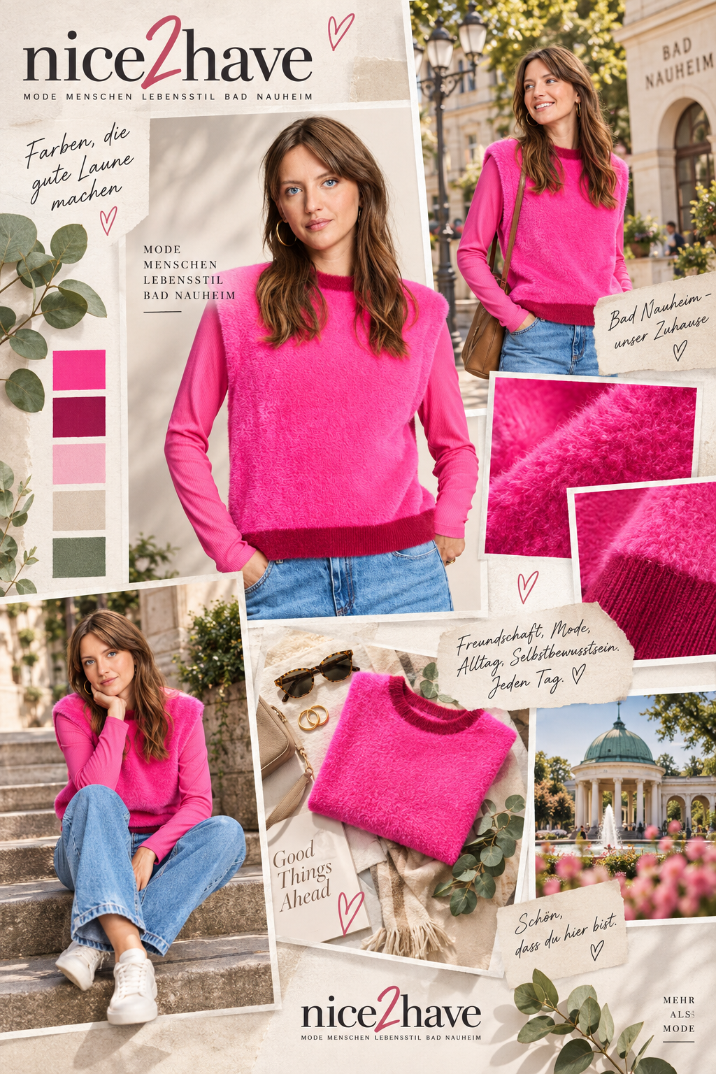 Moodboard - Inspiration für Pullunder Colourblock