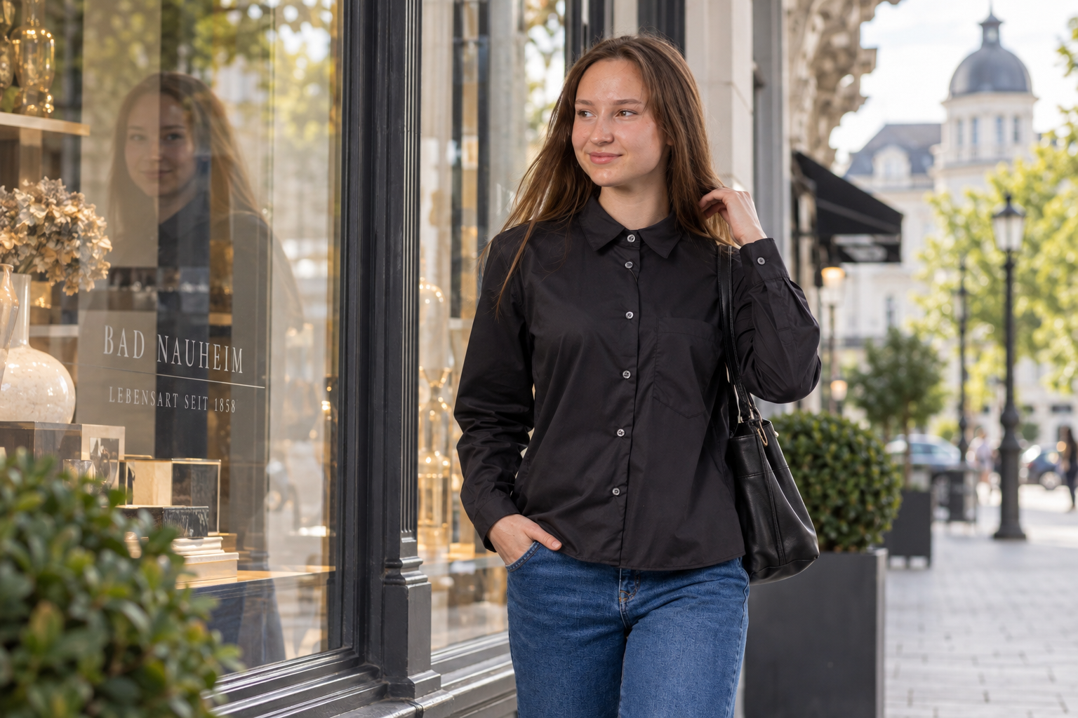 Bad Nauheim Streetstyle - Boxybluse Malin