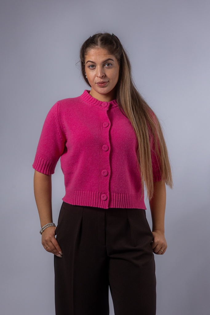 [P3566_C05119_BL-S] Cardigan Kurzarm (Blau, S)