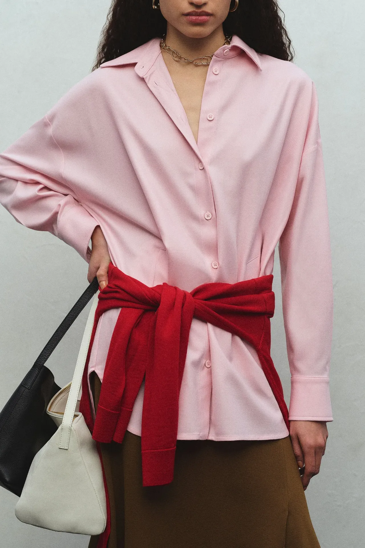 Originalprodukt - Oversized Flanell Hemdbluse