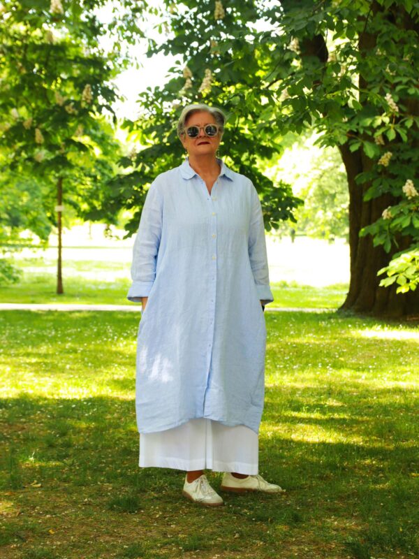 Kleid, hellblau – Bild 4