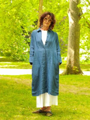 Kleid, blau