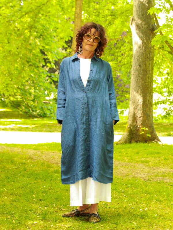 Kleid, blau
