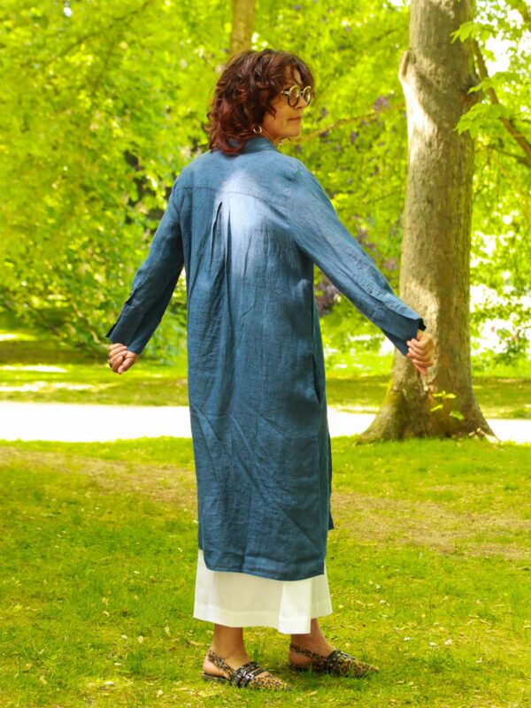 Kleid, blau – Bild 2