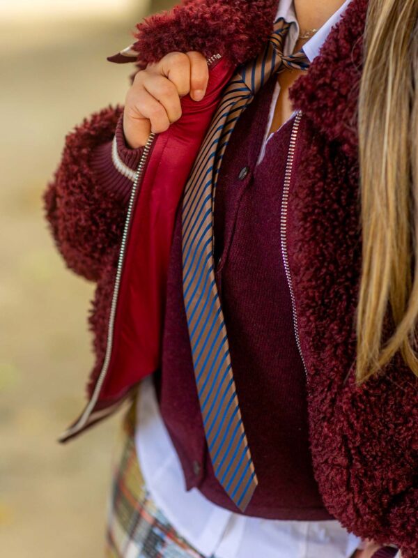 Jacke, bordeaux – Bild 3